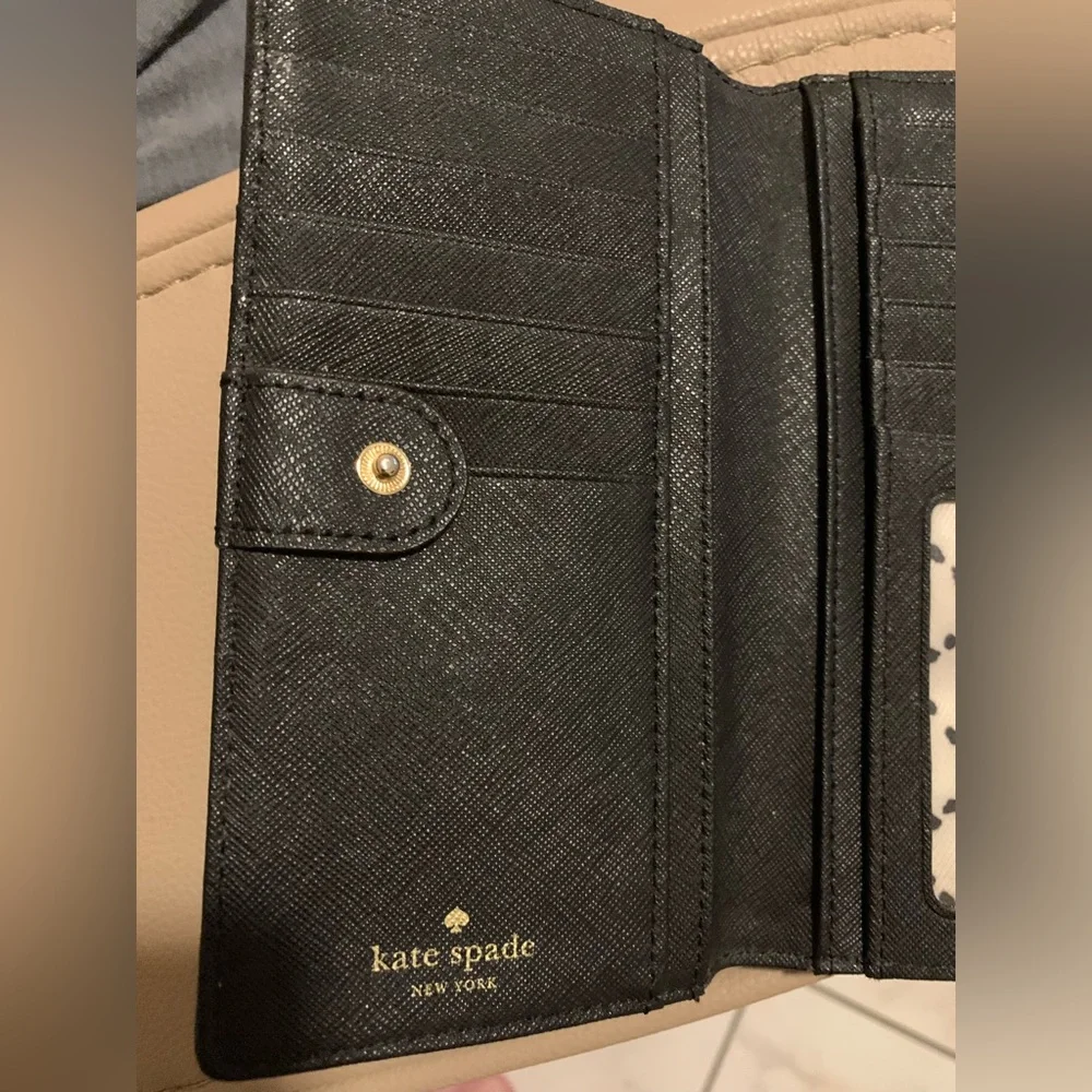 Kate Spade Black Leather Wallet - Picture 5 of 8